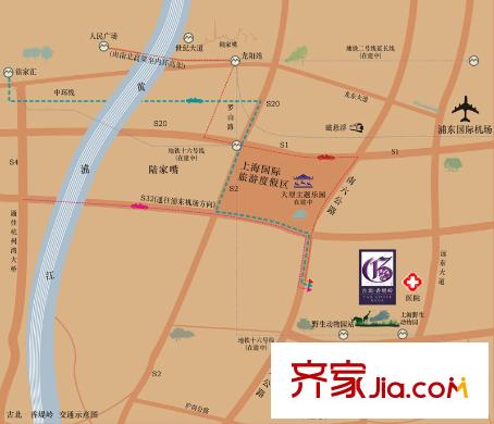 古北香堤嶺交通圖