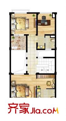 尼德蘭北岸別墅C戶型二樓 2室2衛(wèi)