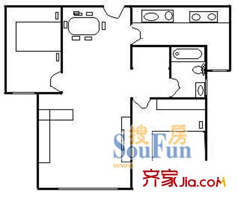 濱江龍居苑2室2廳1衛(wèi)1廚