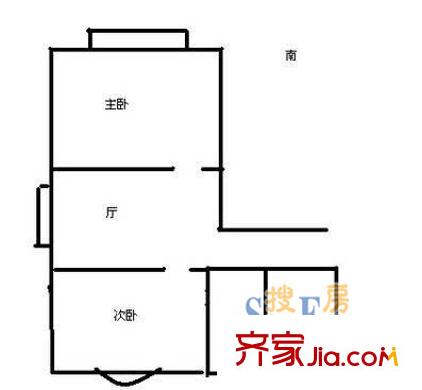 由由四村2室1廳1衛(wèi)1廚