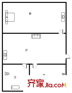 高兴花园二三四街坊 0室 户型图