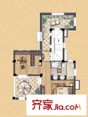 同潤藍美俊庭別墅150平上疊三層 4室2廳3衛(wèi)