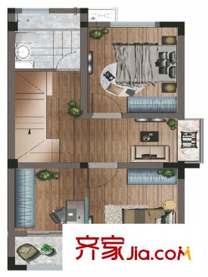 上海檀香灣聯(lián)排別墅3F 4室2廳3衛(wèi)1廚