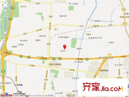 复地香栀花园交通图