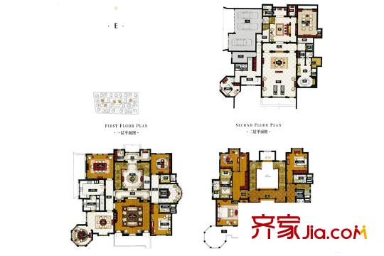 東郊花園E 3室3廳2衛(wèi)1廚