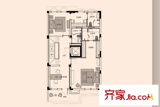 大華諾斐墅地上二層 5室2廳2衛(wèi)1廚
