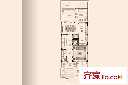 大華諾斐墅地上1層 5室2廳2衛(wèi)1廚