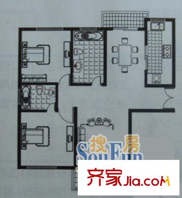 上海 虹田苑 户型图