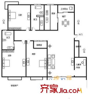上海 虹田苑 户型图