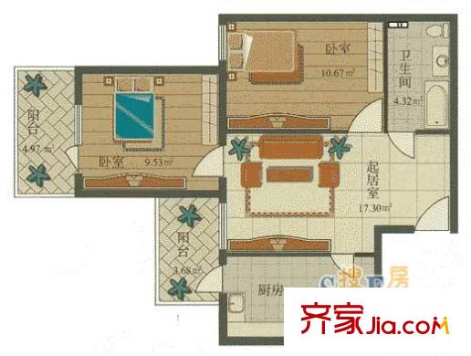 上海 泰宸苑一期 户型图