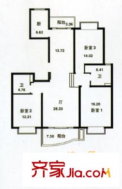 上海 宁泉新苑 户型图