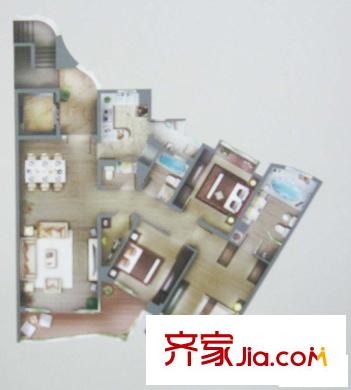 泰欣嘉园户型图S12# S22# 户型图 3室2厅2卫