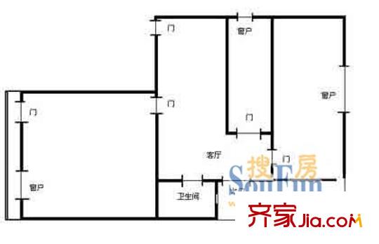 上海 虹储小区 户型图