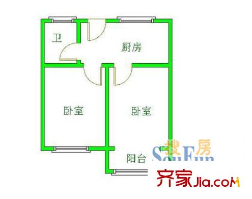 上海 长风四村 户型图
