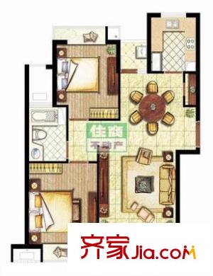 中通雅苑 4室 户型图