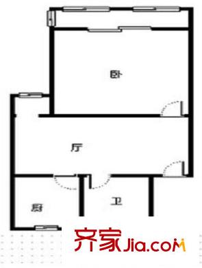 紫晶苑 1室 戶型圖