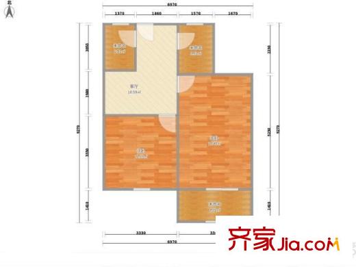 甘泉苑 2室 户型图