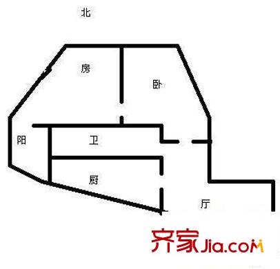 雅華公寓 2室 戶型圖