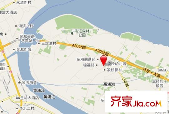 中凌濱江苑交通圖