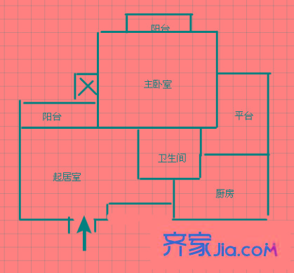 東繡苑戶型圖戶型圖 2室2廳1衛(wèi)1廚