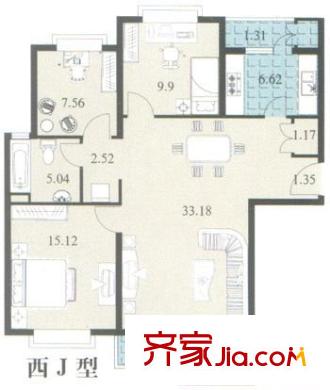 中远两湾城二期 户型图