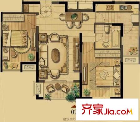 張江湯臣豪園三期 0室 戶型圖