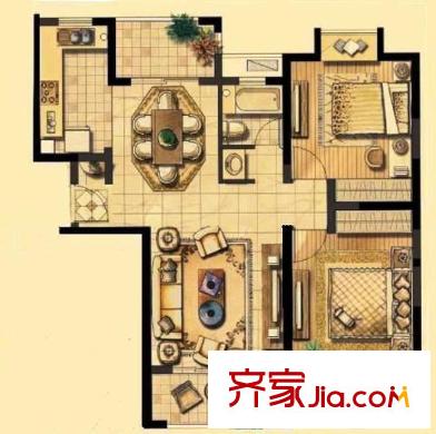 張江湯臣豪園三期 0室 戶型圖