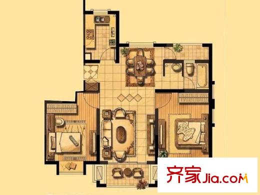 張江湯臣豪園三期 0室 戶型圖