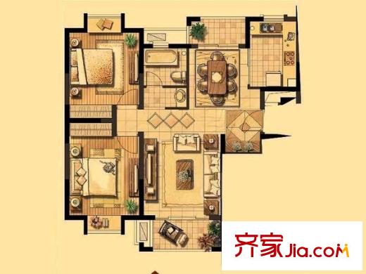 張江湯臣豪園三期 0室 戶型圖