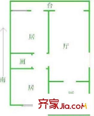 盛世聯(lián)奕苑戶型圖戶型圖 2室1廳1衛(wèi)1廚