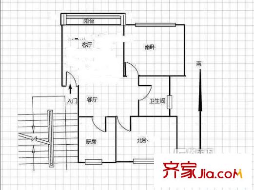 盛世聯(lián)奕苑戶型圖戶型圖 2室1廳1衛(wèi)1廚