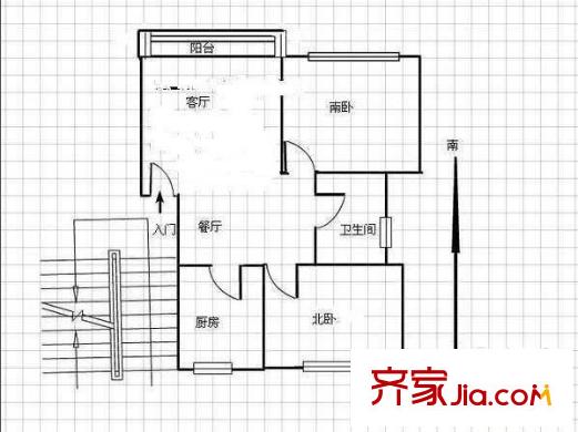盛世聯(lián)奕苑戶型圖戶型圖 2室2廳1衛(wèi)1廚