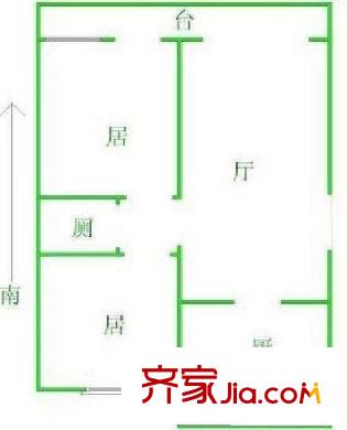 盛世聯(lián)奕苑戶型圖戶型圖 2室1廳1衛(wèi)1廚