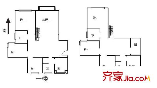 水岸豪庭户型图户型图 5室3厅2卫1厨