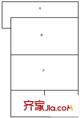共富一村户型图户型图 2室1厅1卫1厨