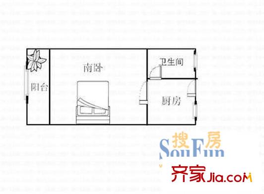 闻喜路1223弄小区户型图上海 闻喜路1223弄 户型图 1室1卫1厨