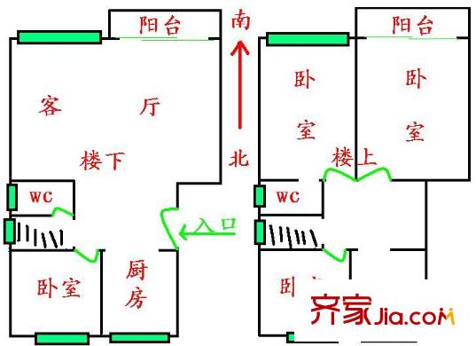 上海 汇金公寓 户型图