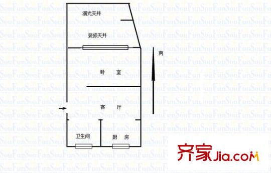 壽光小區(qū) 1室 戶型圖