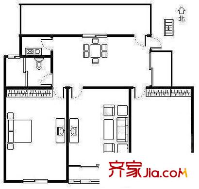上海 白浪新村 户型图