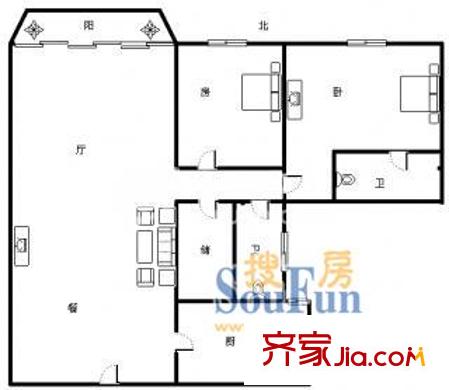 上海 恒昌花园 户型图