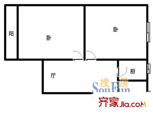 南大路138弄小区户型图上海 南大路138弄2室 户型图 2室1厅1卫1厨
