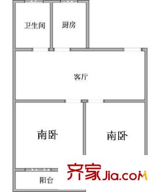 曹杨花苑北区户型图上海 曹杨花苑(北区) 户型图 2室1厅1卫