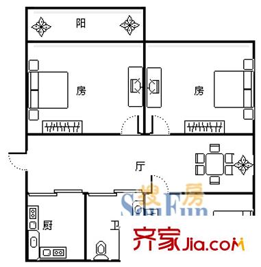 上海 桃浦四村 户型图