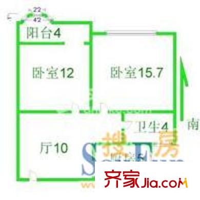 上海 城市庭园 户型图