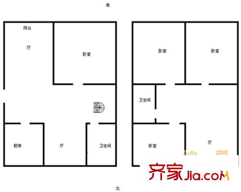 上海 江桥三村七街坊 户型图