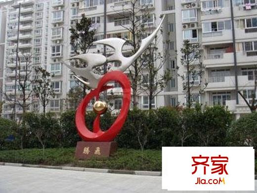 城市庭园外景图