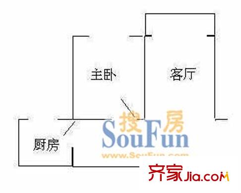 金鹤新城泰宸沙河茗苑户型图上海 泰宸沙河茗苑 户型图 2室2厅1卫1厨