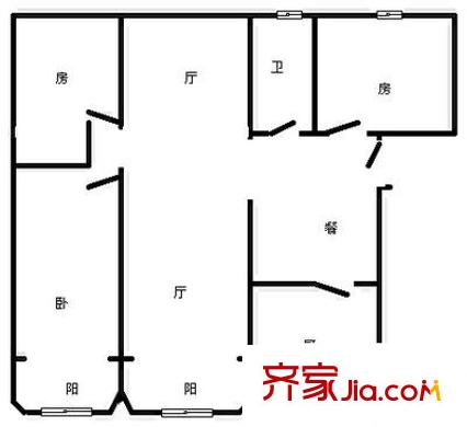 上海东明广场公寓户型图-齐家网小区库