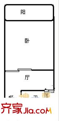 金鼎公寓户型图户型图 1室1厅1卫1厨