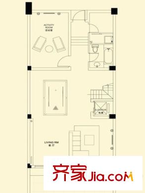 中邦城市藝墅A戶型-地下一層 3室2廳4衛(wèi)1廚